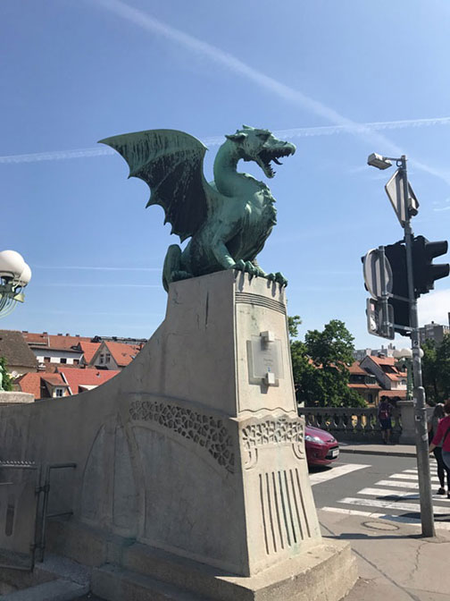 The dragon is the symbol of Ljubljana.
